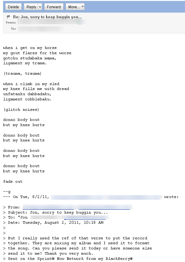 mis-sent email #1